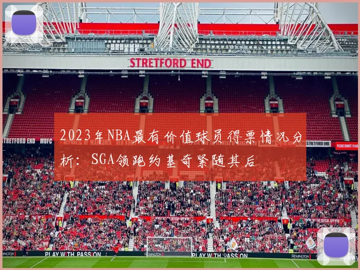 2023年NBA最有价值球员得票情况分析：SGA领跑约基奇紧随其后